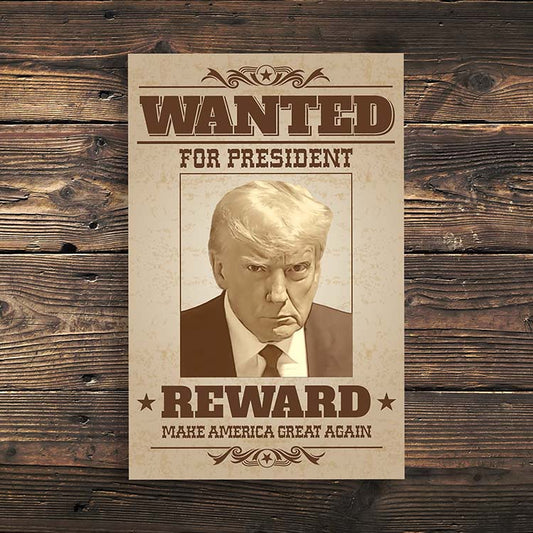 Trump Mug Shot Wanted Poster 11" x 17"